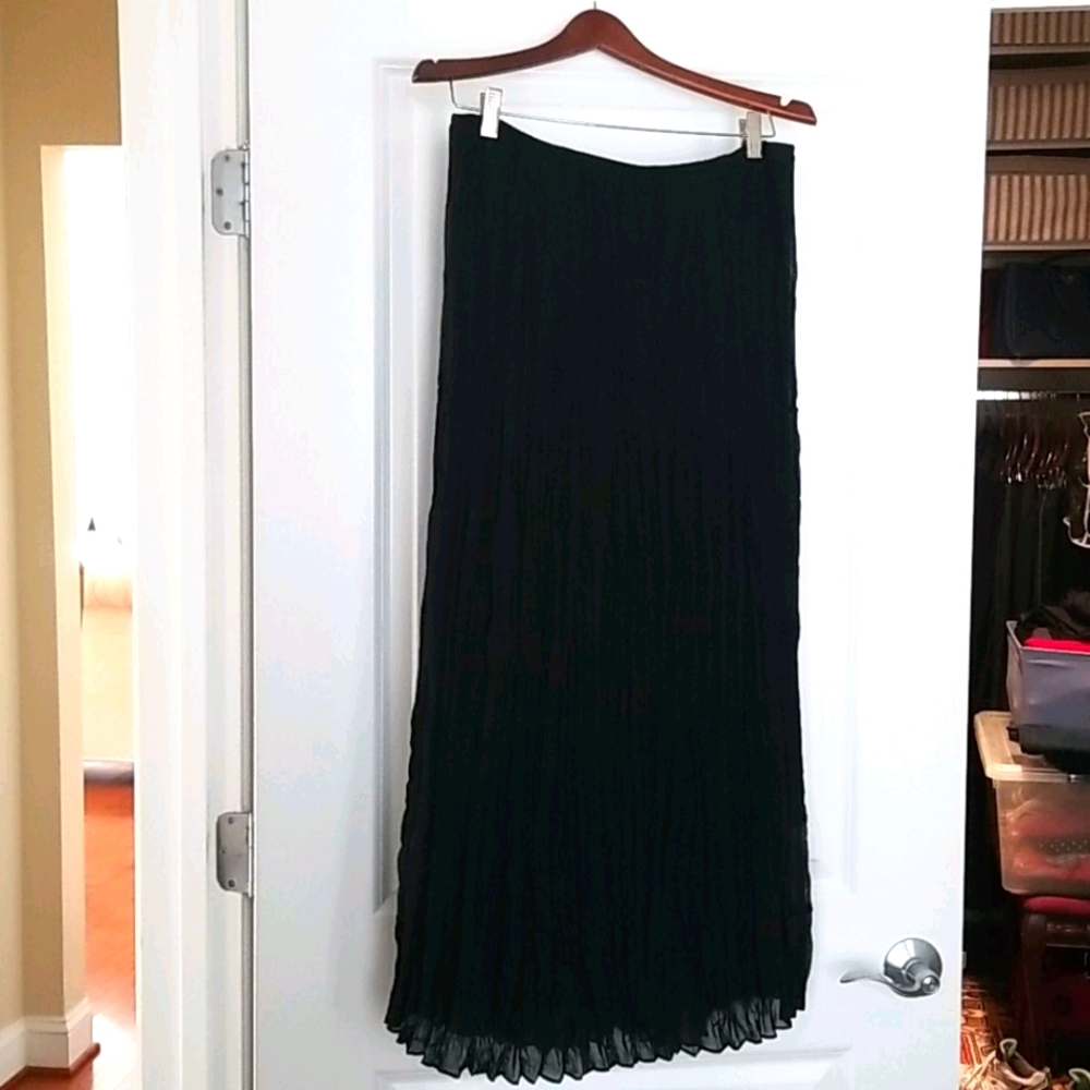 MSK Boho long pleated skirt